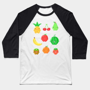 Cute Fruit Friends Baseball T-Shirt